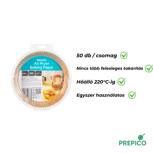 Air Fryer sütőpapír - 50 db
